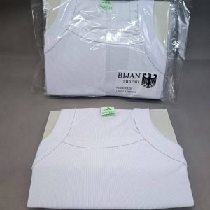 خرید رکابی مردانه تنگ تاپ ملانژ فانریپ بیژن سفید فری سایز؛ مناسب استفاده روزمره و زیر لباس، با طراحی ساده و رنگ سفید کاربردی.